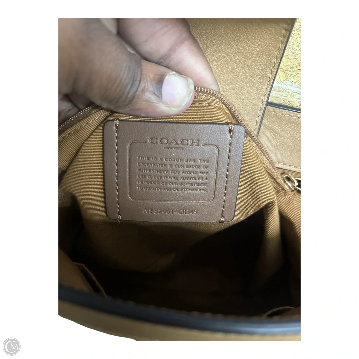 Handbag Designer By Coach, Size: Medium