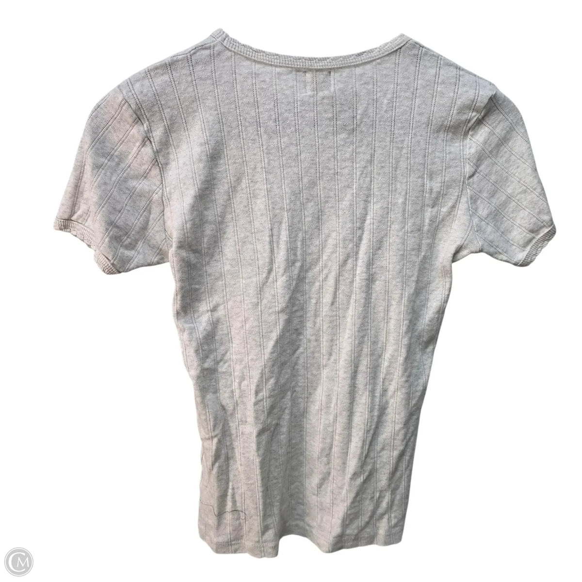 Top Short Sleeve Basic By Leset In Grey, Size: S