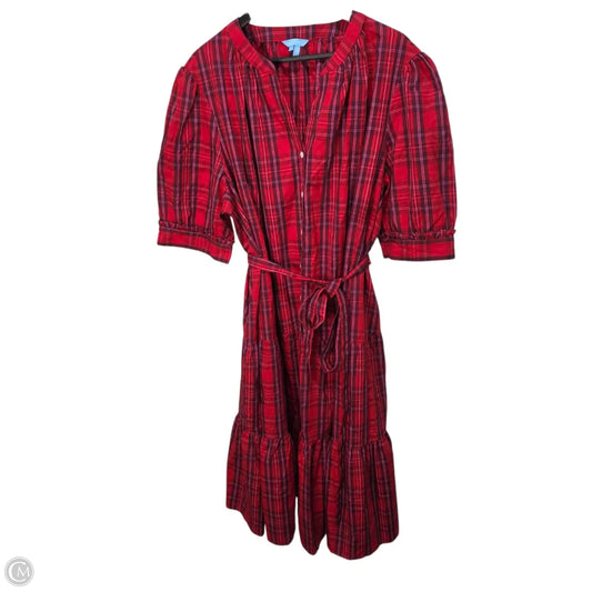Dress Casual Midi By Draper James In Red, Size: 3x