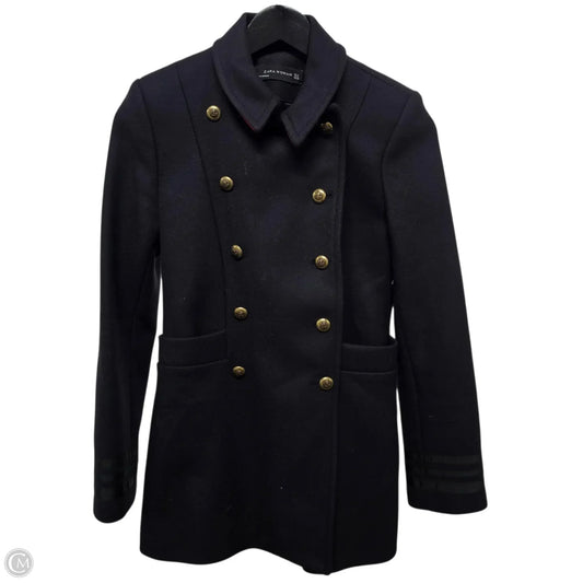 Zara Wool Coat in Black, Size: M (XS-S)