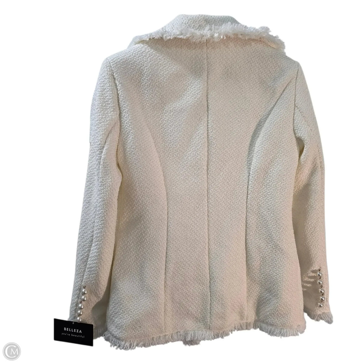 Blazer By Clothes Mentor In Cream, Size: S