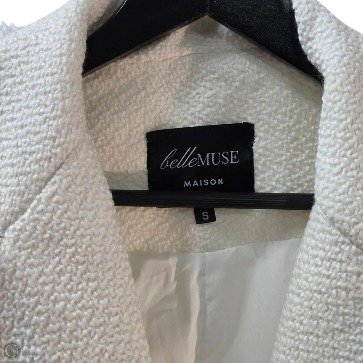 Blazer By Clothes Mentor In Cream, Size: S