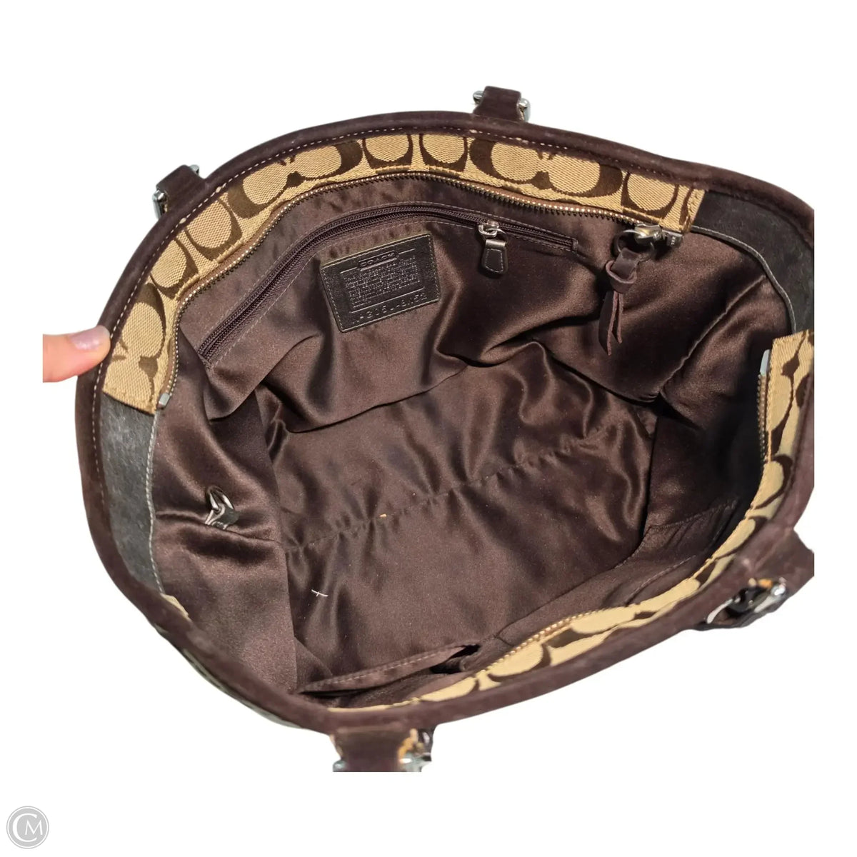 Handbag Designer By Coach, Size: Large