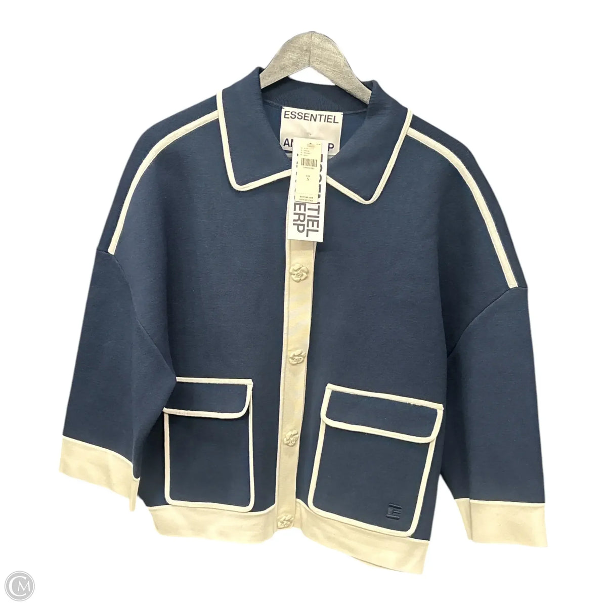 Blazer By Clothes Mentor In Blue, Size: S