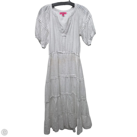 Betsey Johnson Midi Dress In White, Size: XS