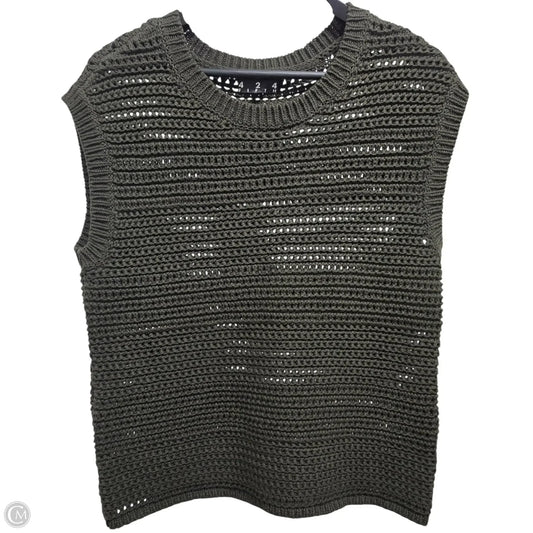 Lord And Taylor Knitted Sleeveless Top In Green, Size: S