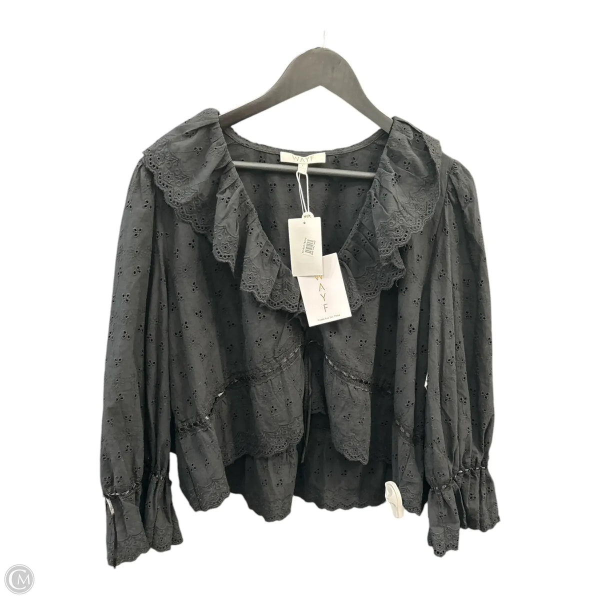Wayf Long Sleeve Top In Black, Size: L