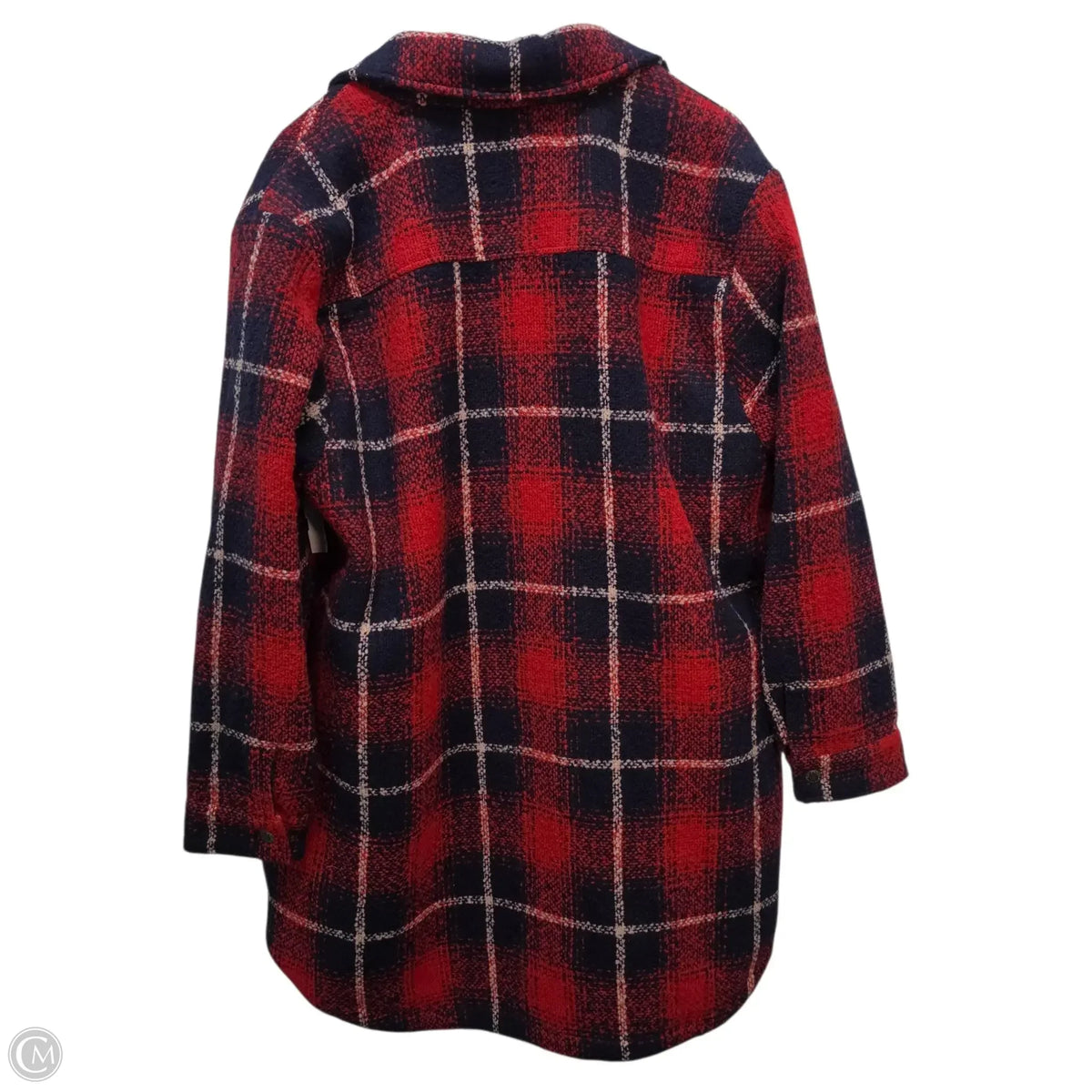 Levis Sherpa Lined Coat In Blue & Red, Size: XL