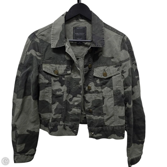 Sanctuary Denim Jacket In Camouflage Print, Size: Xs