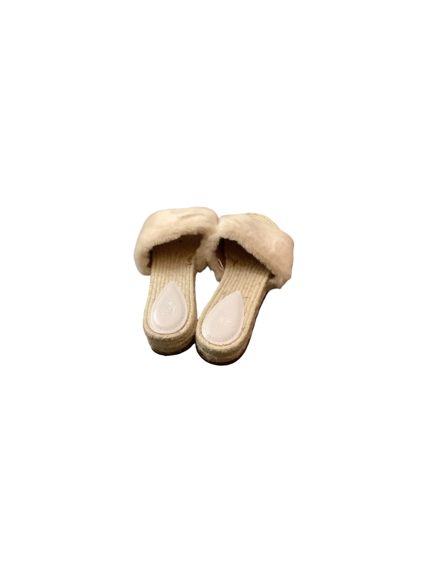 Sandals Flats By H&m In Cream, Size: 8.5