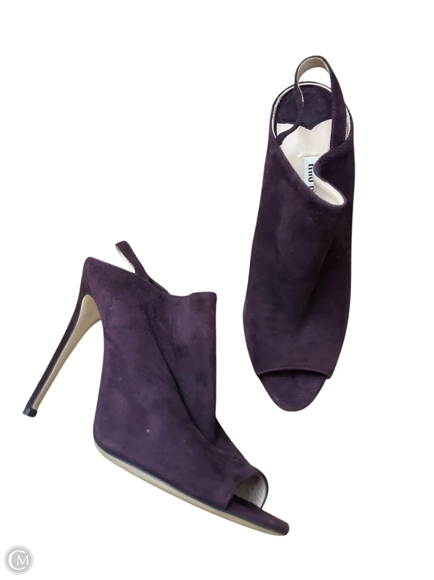 Shoes Designer By Miu Miu In Purple