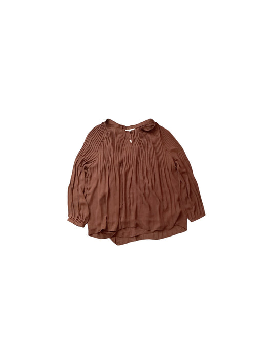 Top Long Sleeve Basic By Dr2 In Brown, Size: 2x