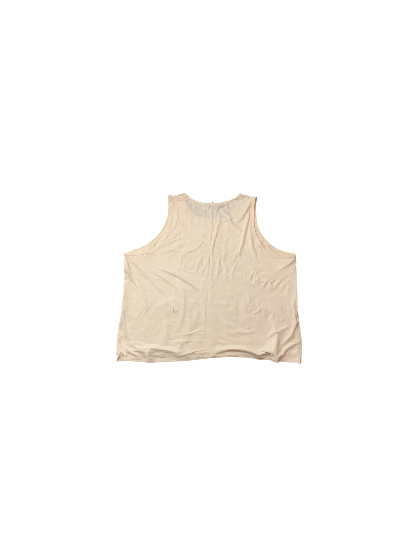 Top Sleeveless Basic By Maurices In Cream, Size: 3x