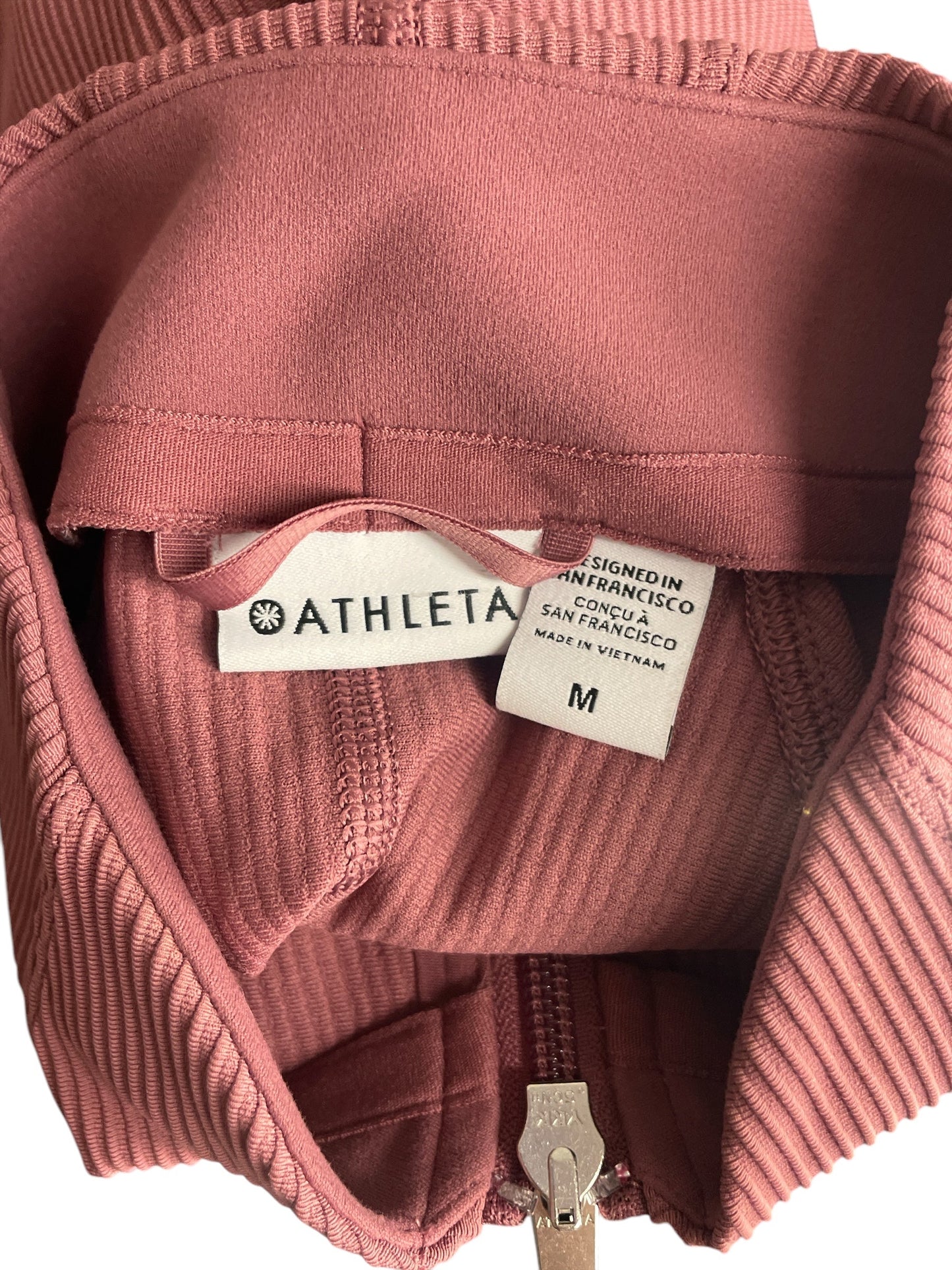 Athletic Jacket By Athleta In Mauve, Size: M