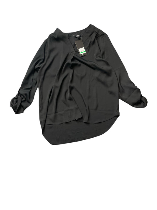 Top Long Sleeve Basic By Jones New York In Black, Size: L