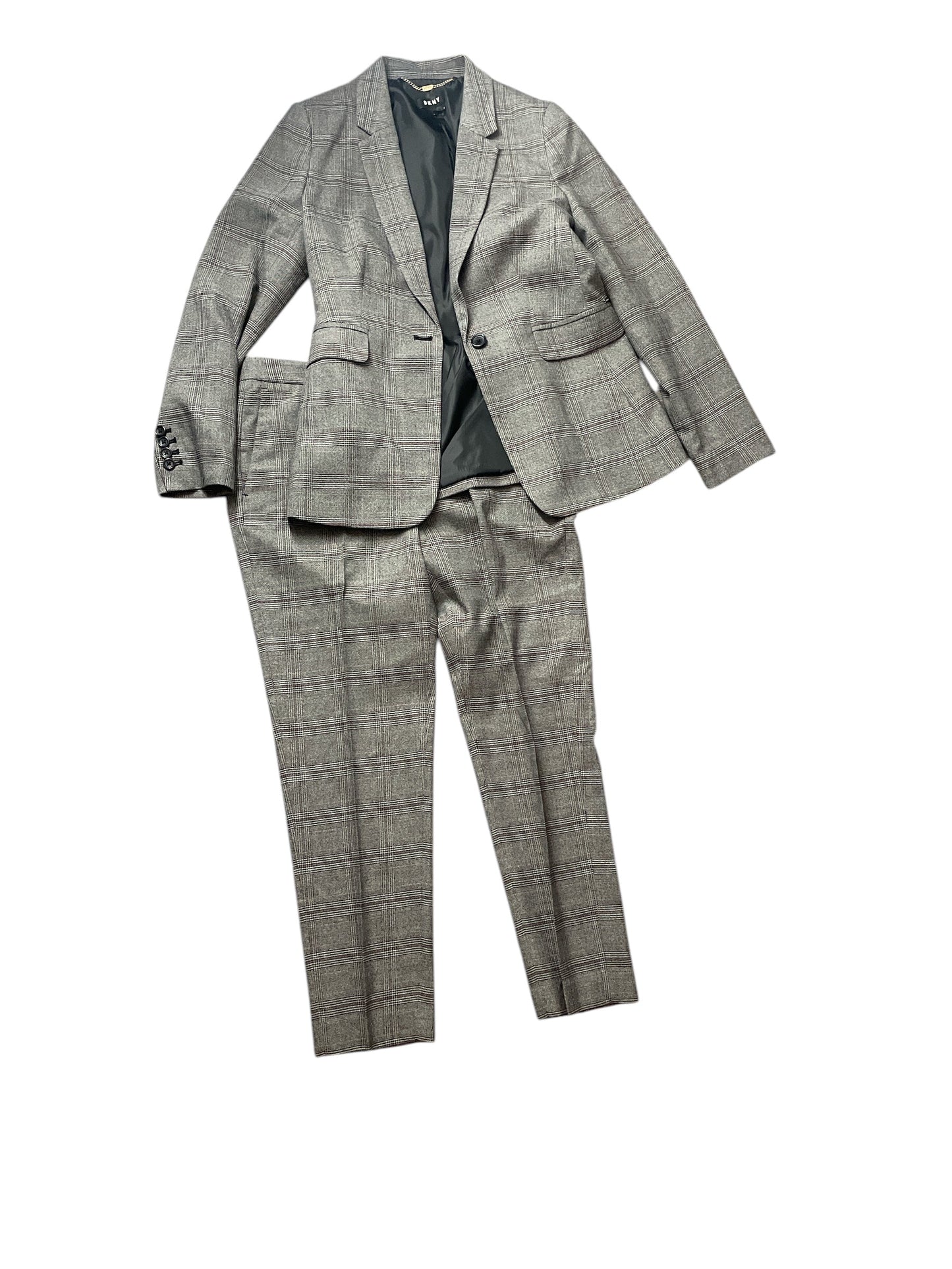 Pants Suit 2pc By Dkny In Grey, Size: 6