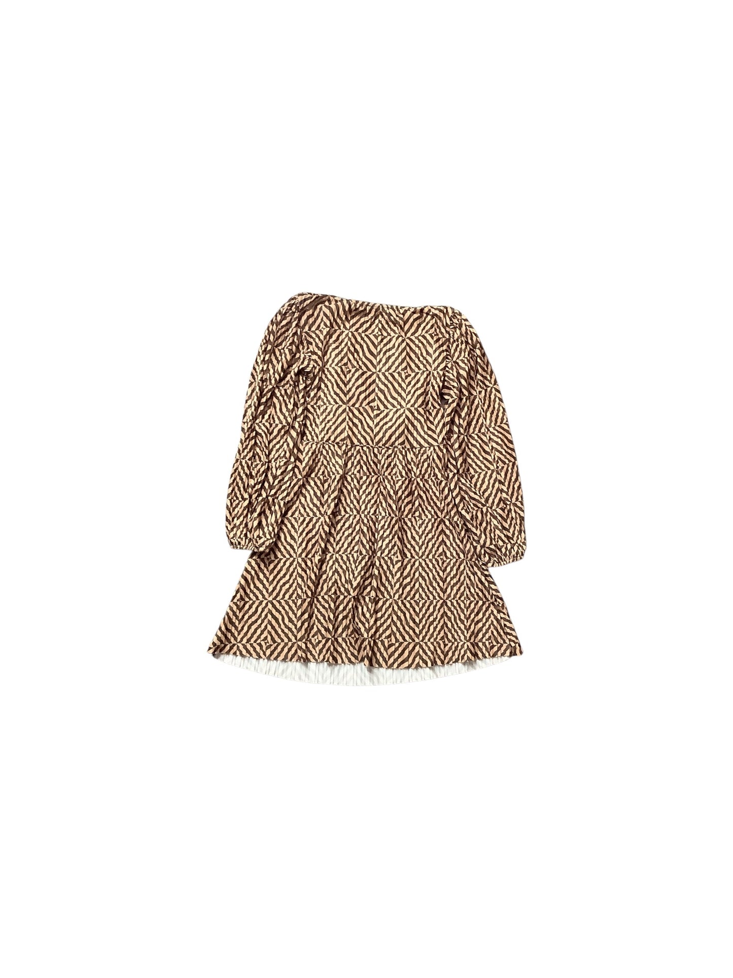 Dress Casual Short By Zara In Brown, Size: S