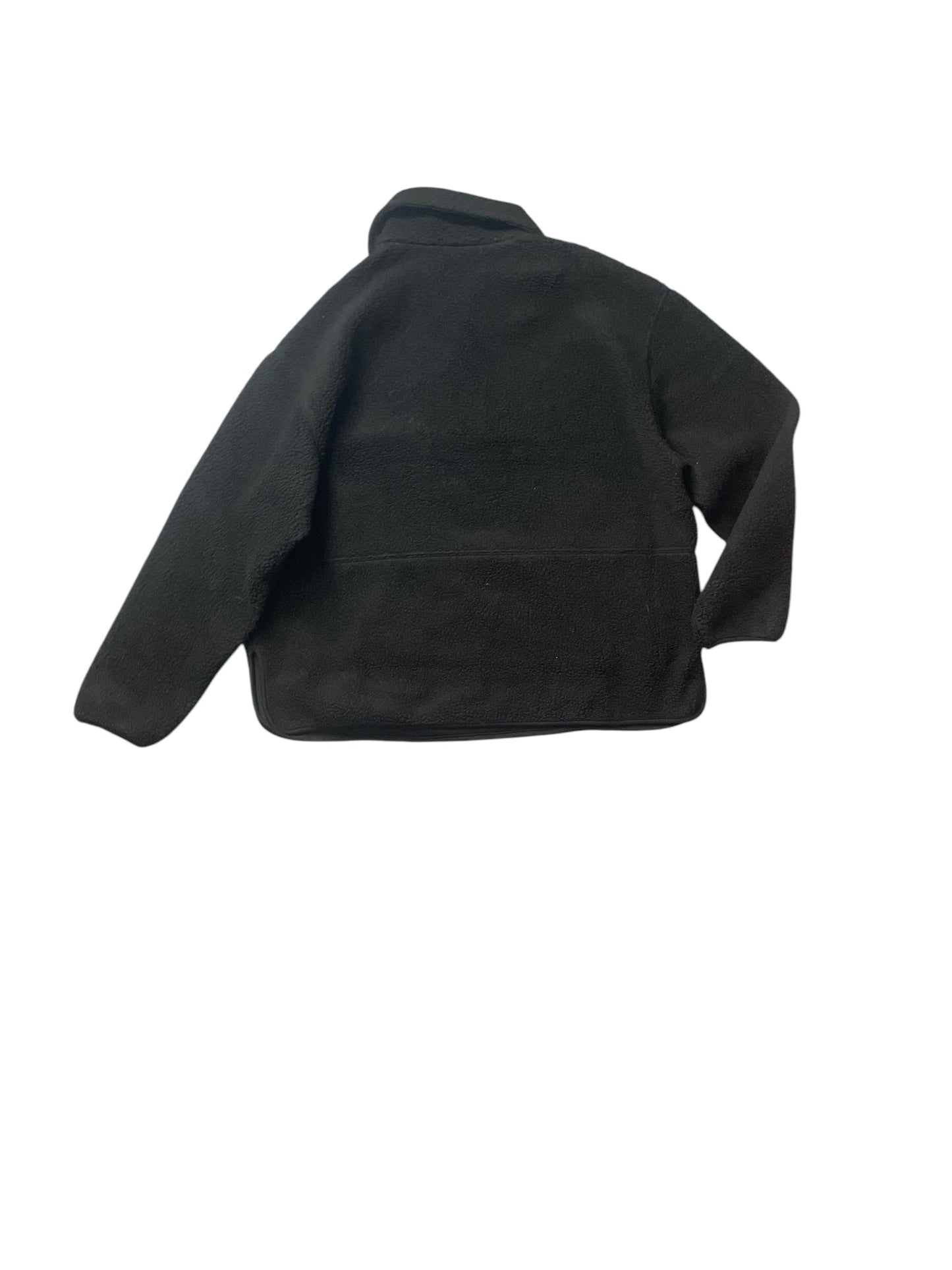 Jacket Fleece By Top Shop In Black, Size: S