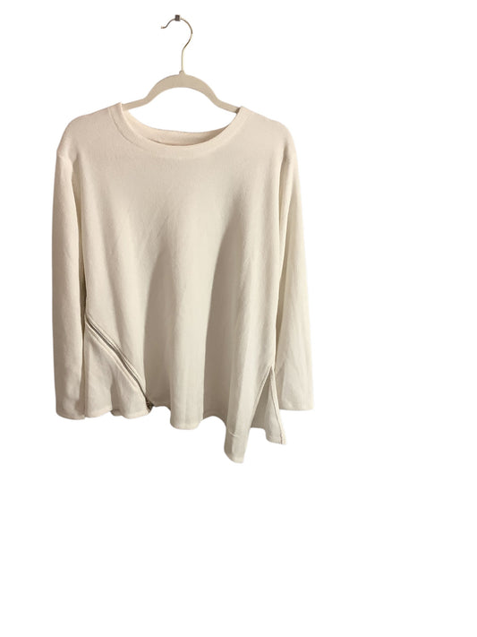 Top Long Sleeve By Rachel Roy In White, Size: Xl