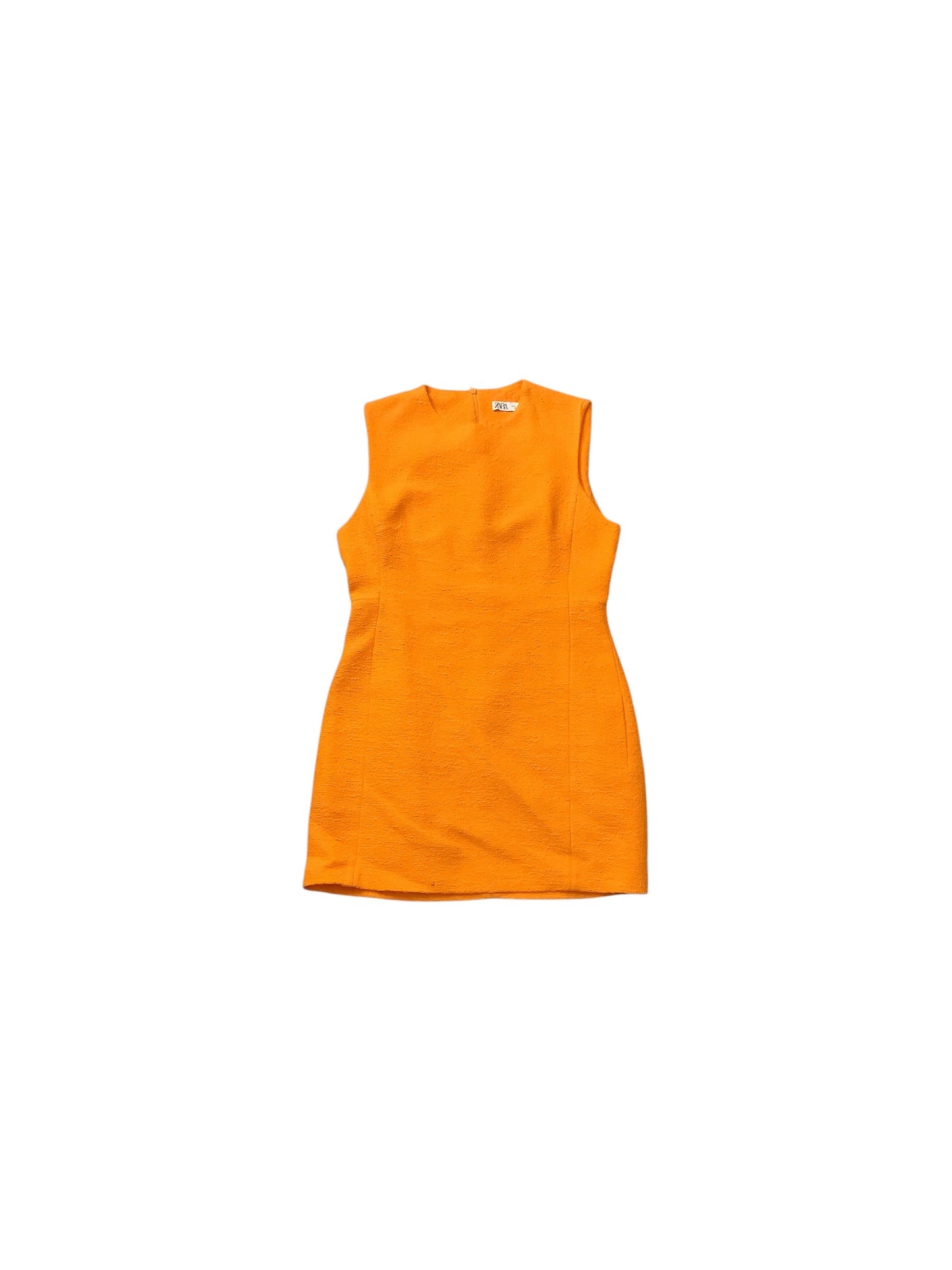 Dress Casual Midi By Zara In Orange, Size: L