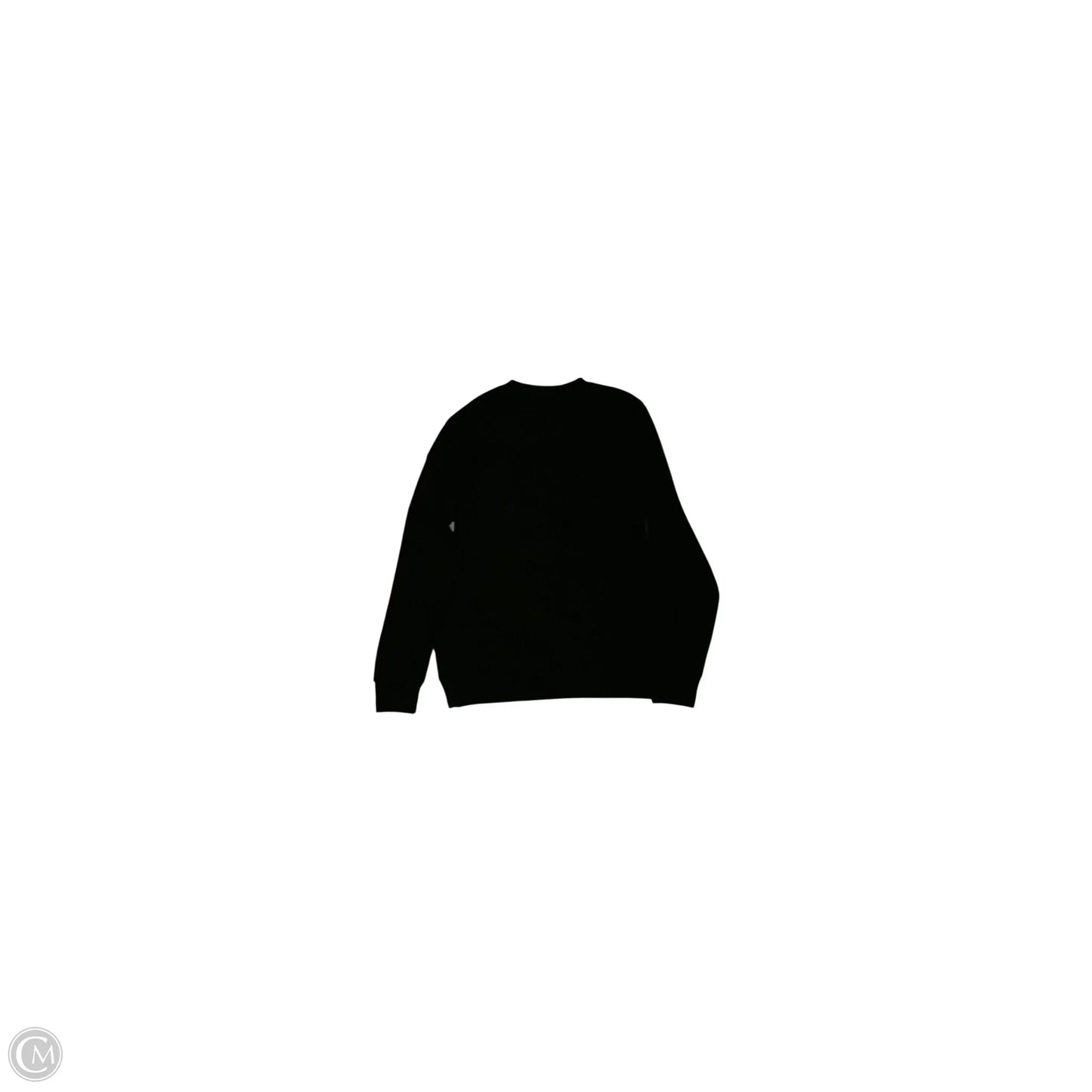 Sweatshirt Crewneck By Clothes Mentor In Black, Size: M