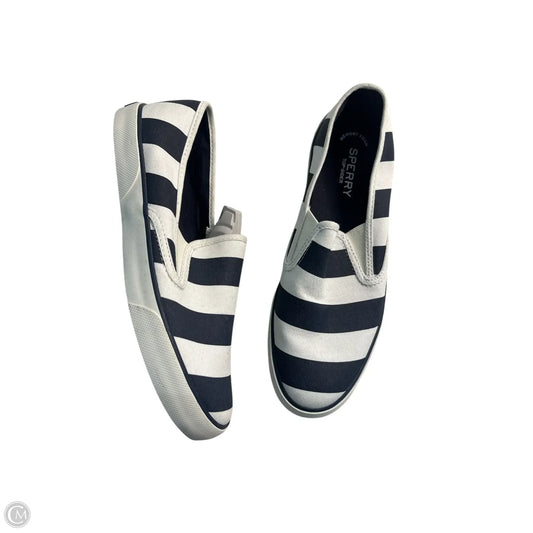 Shoes Flats By Sperry In Striped Pattern, Size: 9.5
