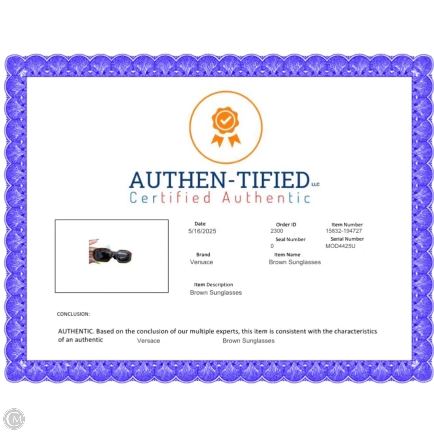 Sunglasses Luxury Designer By Versace