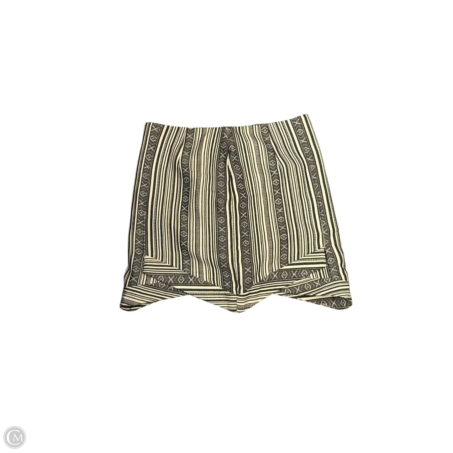 Skirt Mini & Short By Line & Dot In Striped Pattern, Size: S