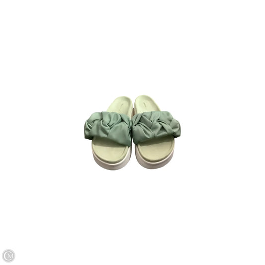 Sandals Flats By Clothes Mentor In Green, Size: 9
