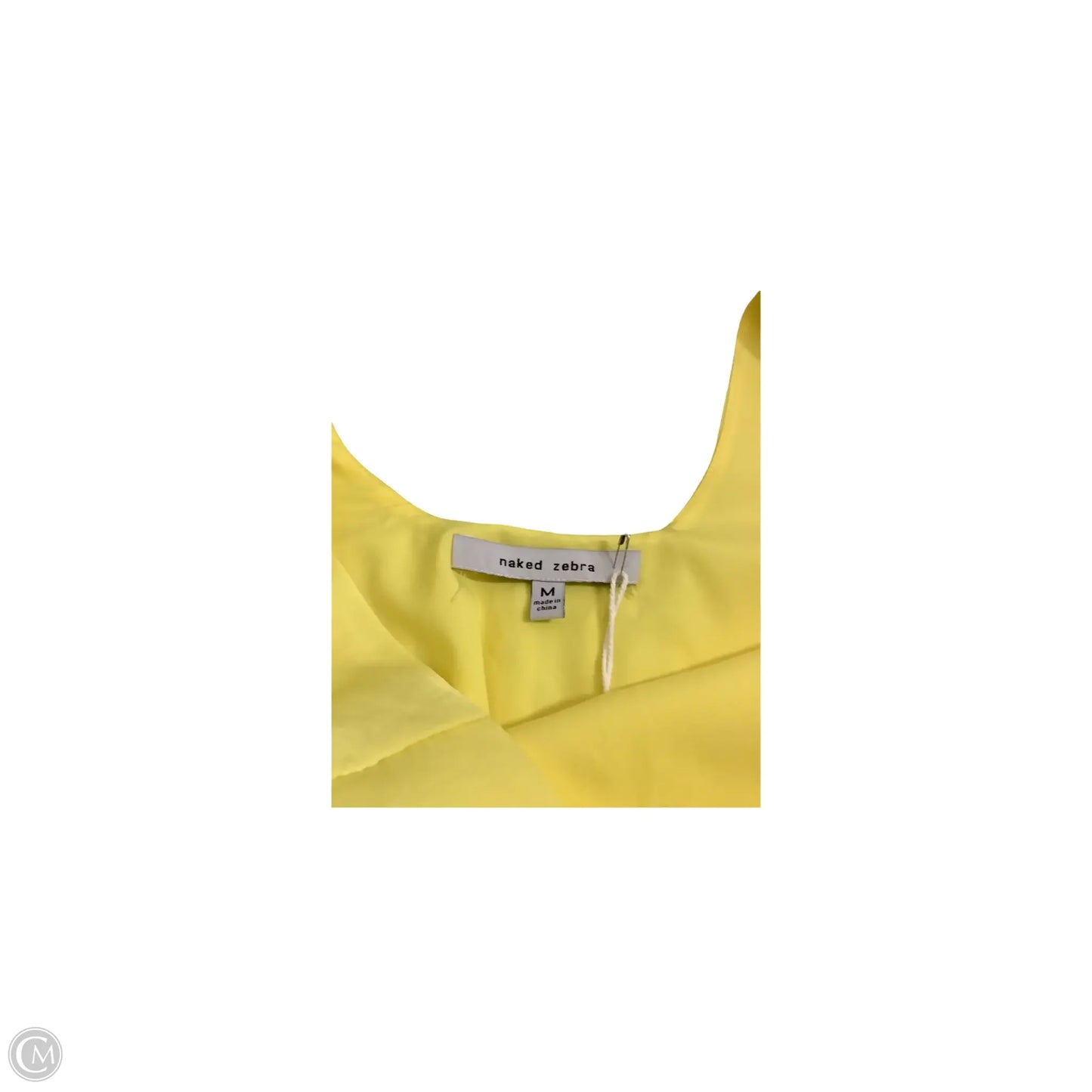 Dress Casual Midi By Naked Zebra In Yellow, Size: M