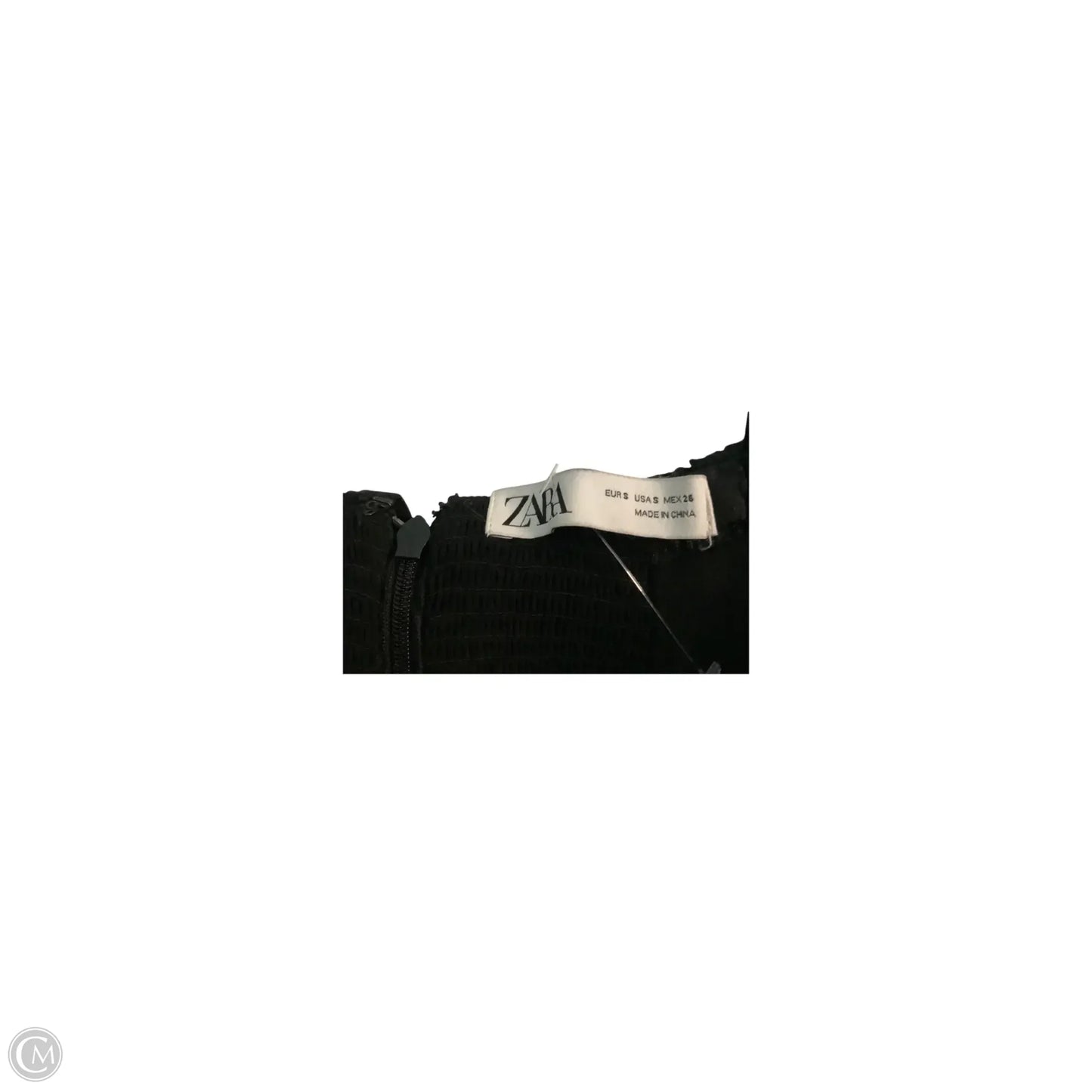 Top Sleeveless Basic By Zara In Black, Size: S