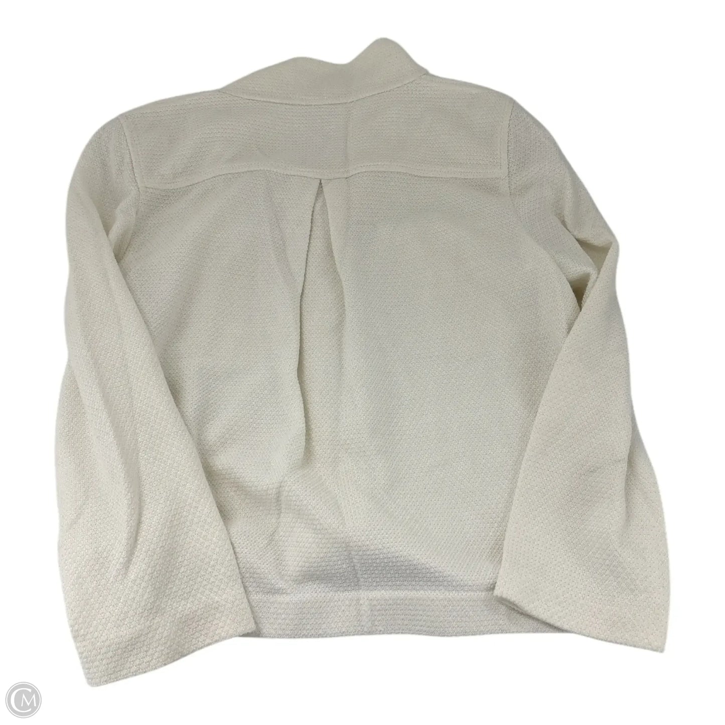 Blazer Luxury Designer By St John Collection In White, Size: M