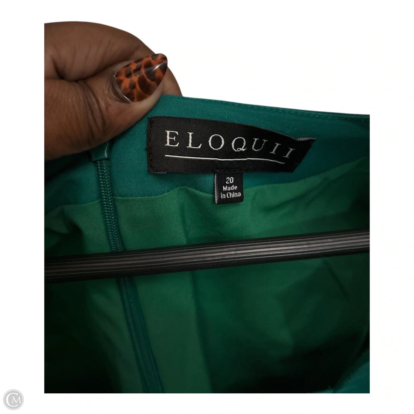 Dress Casual Midi By Eloquii In Green, Size: 20