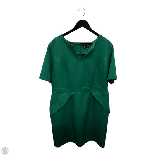 Dress Casual Midi By Eloquii In Green, Size: 18