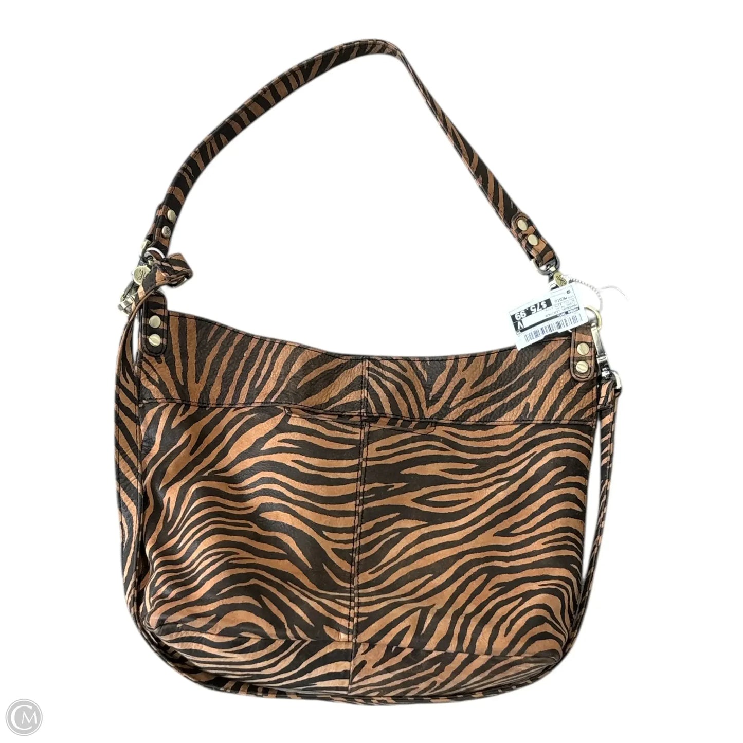 Handbag Leather By Hobo Intl, Size: Medium