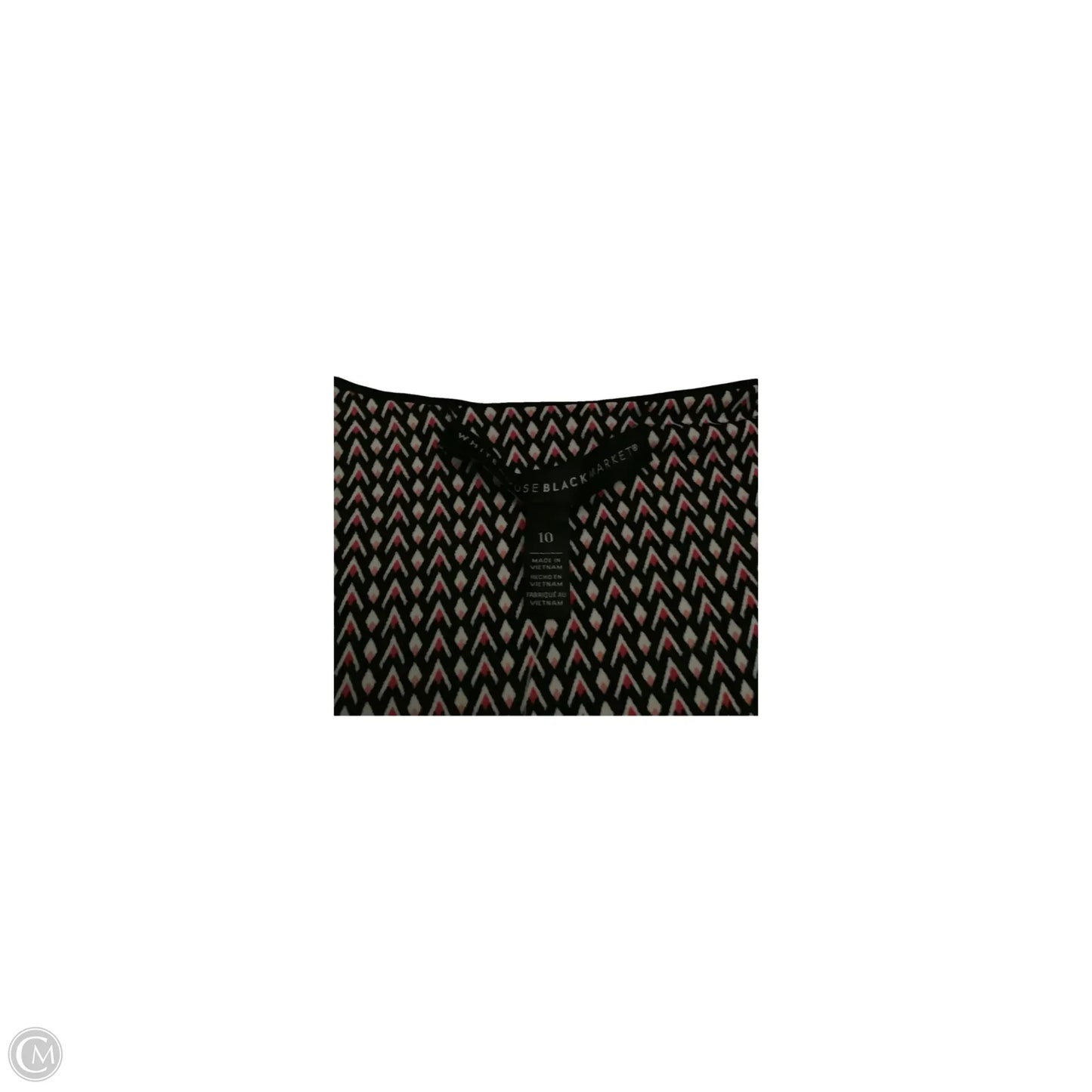 Dress Casual Midi By White House Black Market In Black & Pink, Size: 10