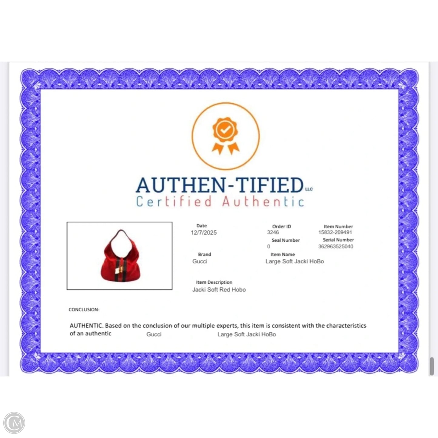 Handbag Luxury Designer By Gucci, Size: Large