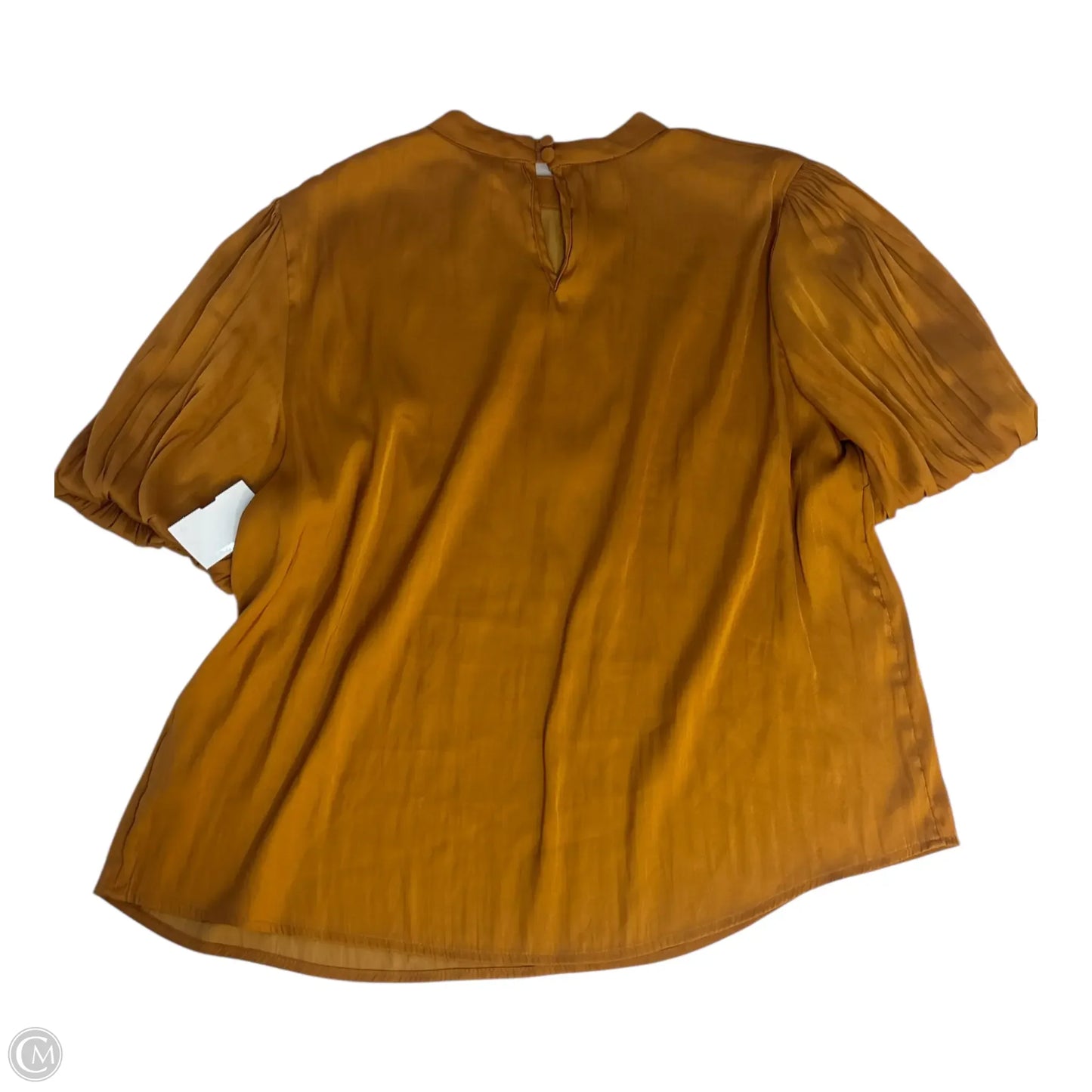 Top Short Sleeve By Anthropologie In Gold, Size: S