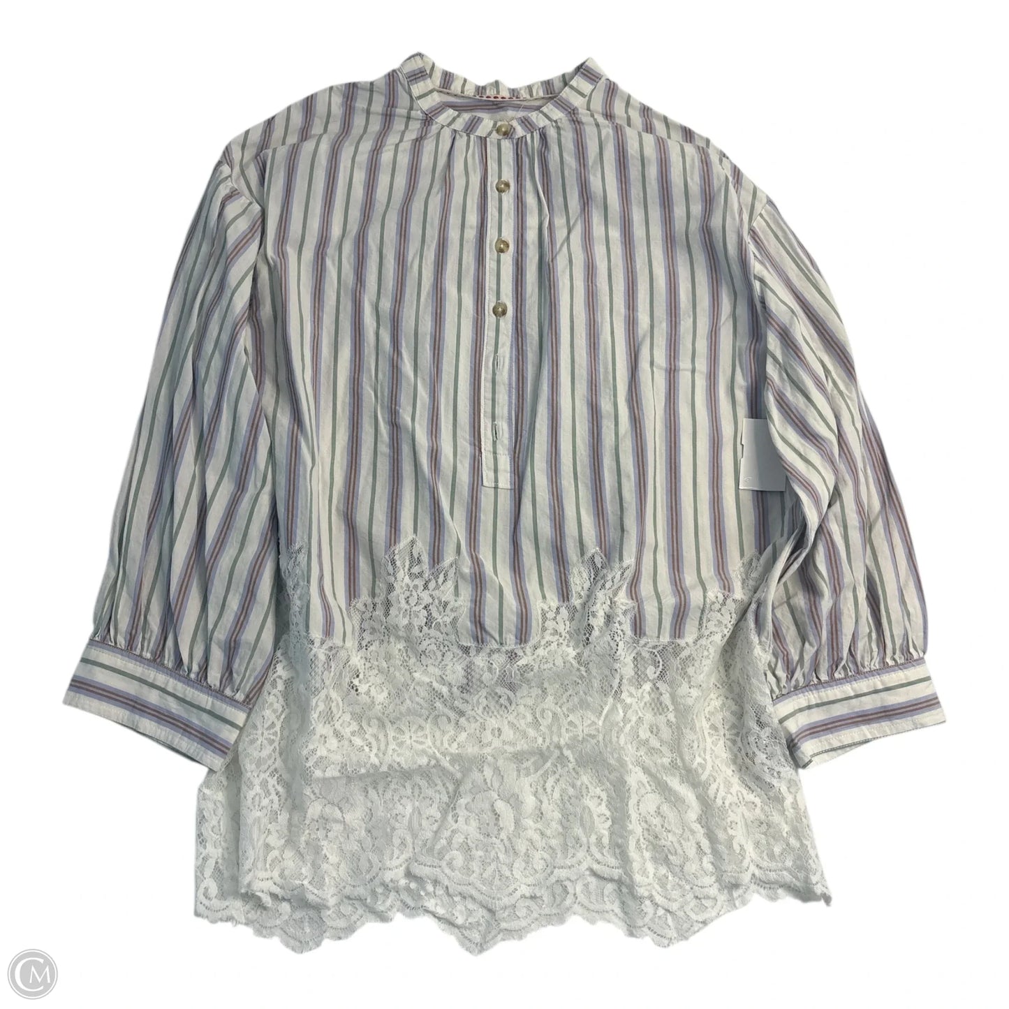 Top Long Sleeve By Pilcro In Striped Pattern, Size: S