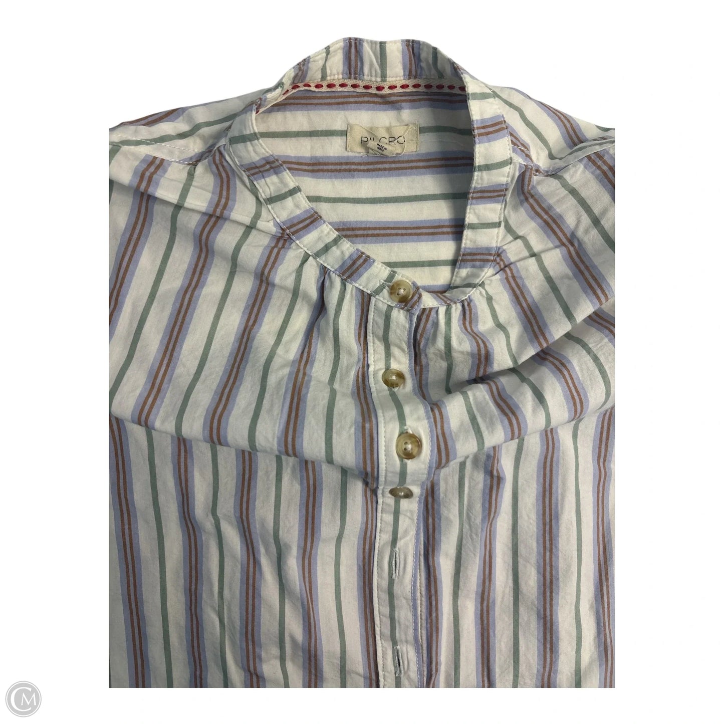 Top Long Sleeve By Pilcro In Striped Pattern, Size: S