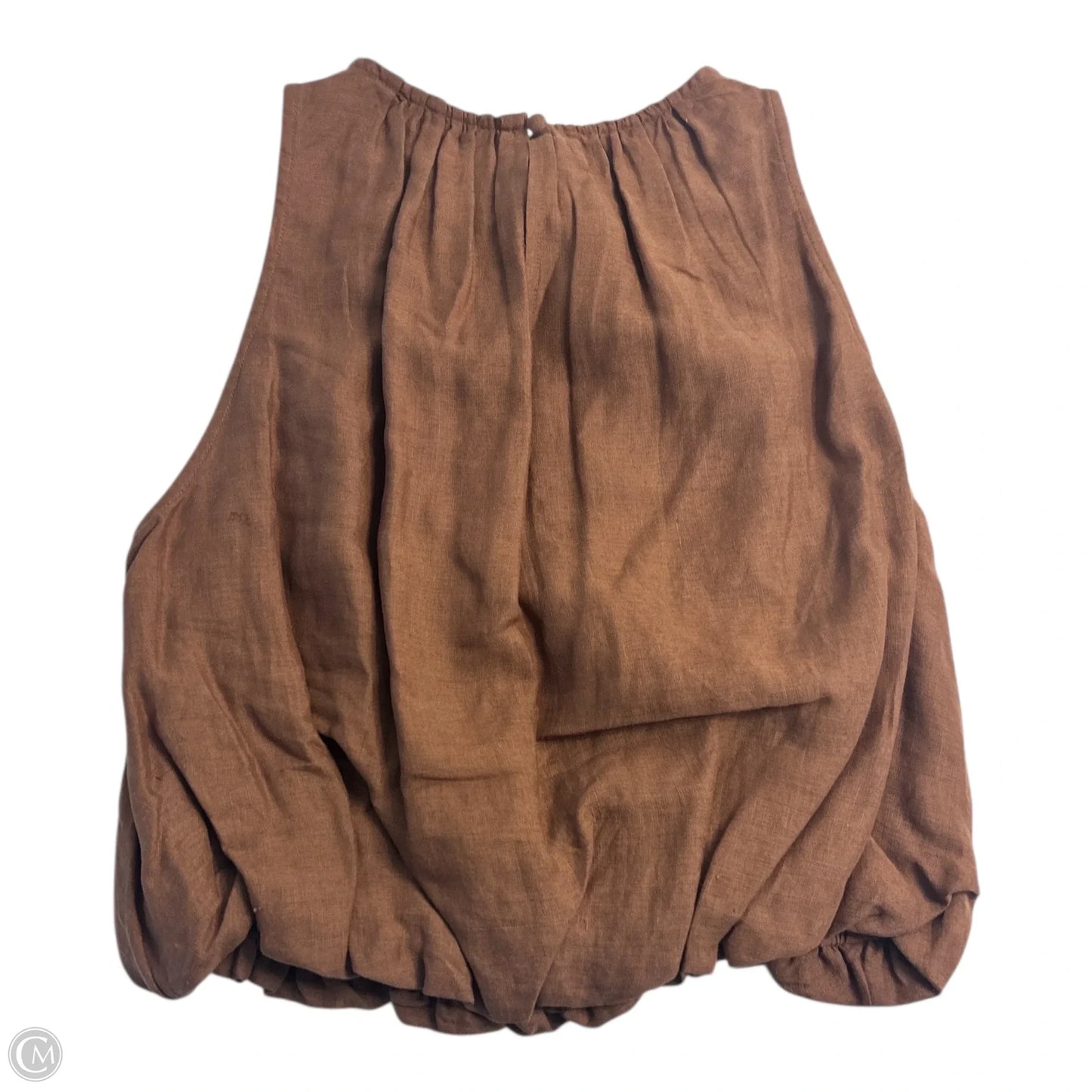 Top Sleeveless By Anthropologie In Brown, Size: S