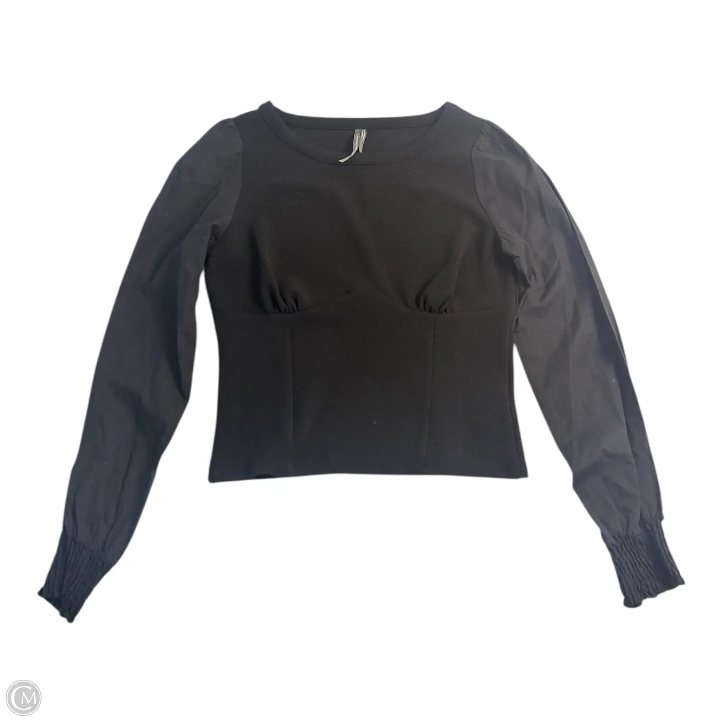 Top Long Sleeve Basic By Anthropologie In Black, Size: S