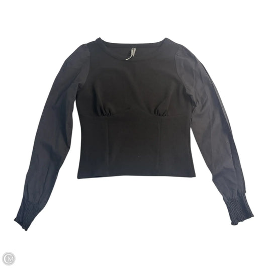 Top Long Sleeve Basic By Anthropologie In Black, Size: S