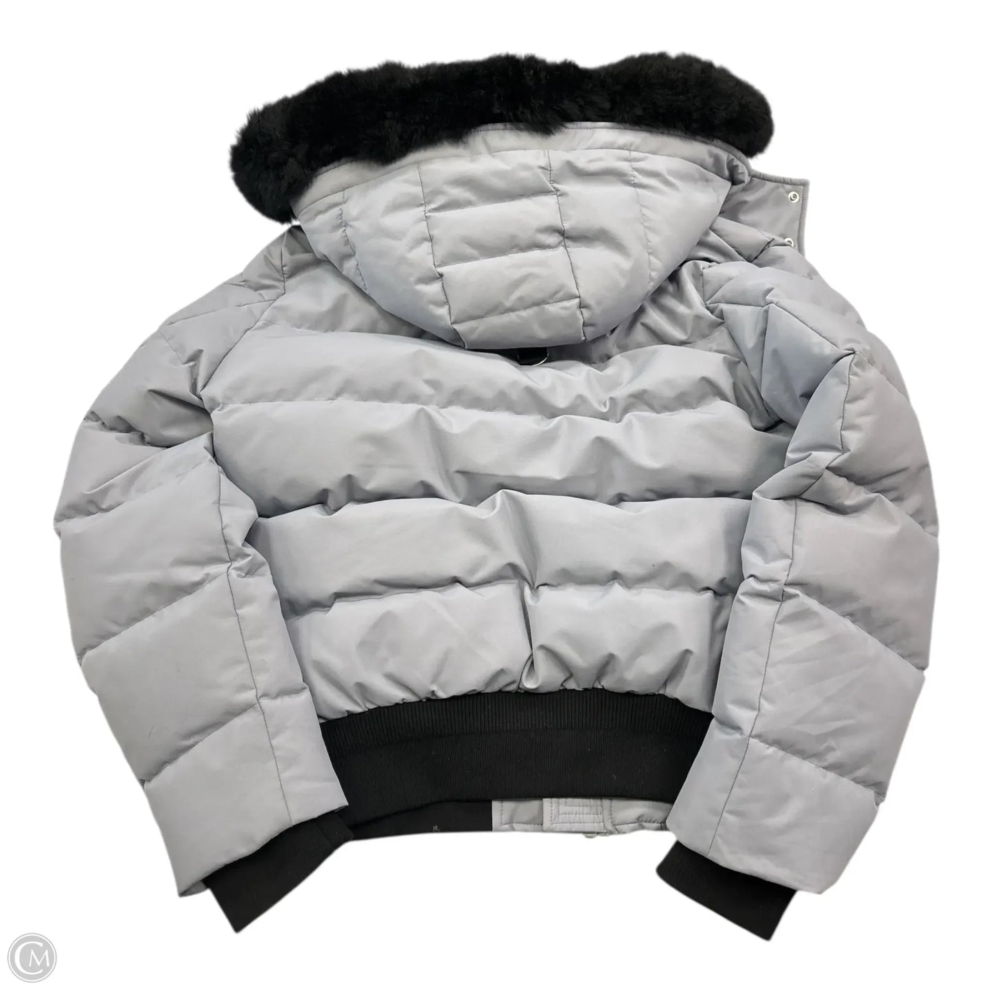 Coat Puffer & Quilted By Cma In Grey, Size: M