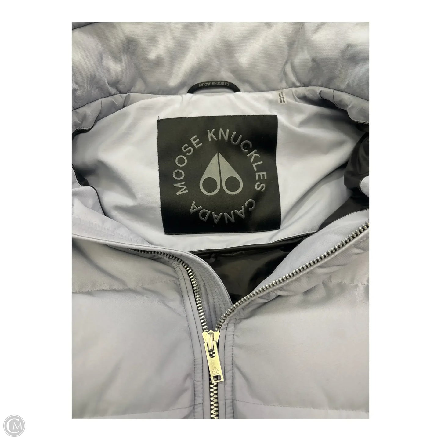 Coat Puffer & Quilted By Cma In Grey, Size: M