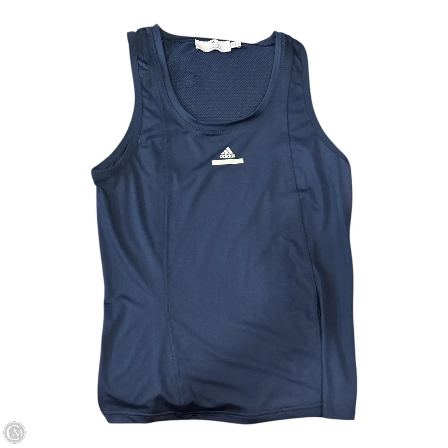 Athletic Tank Top By Adidas In Navy, Size: M