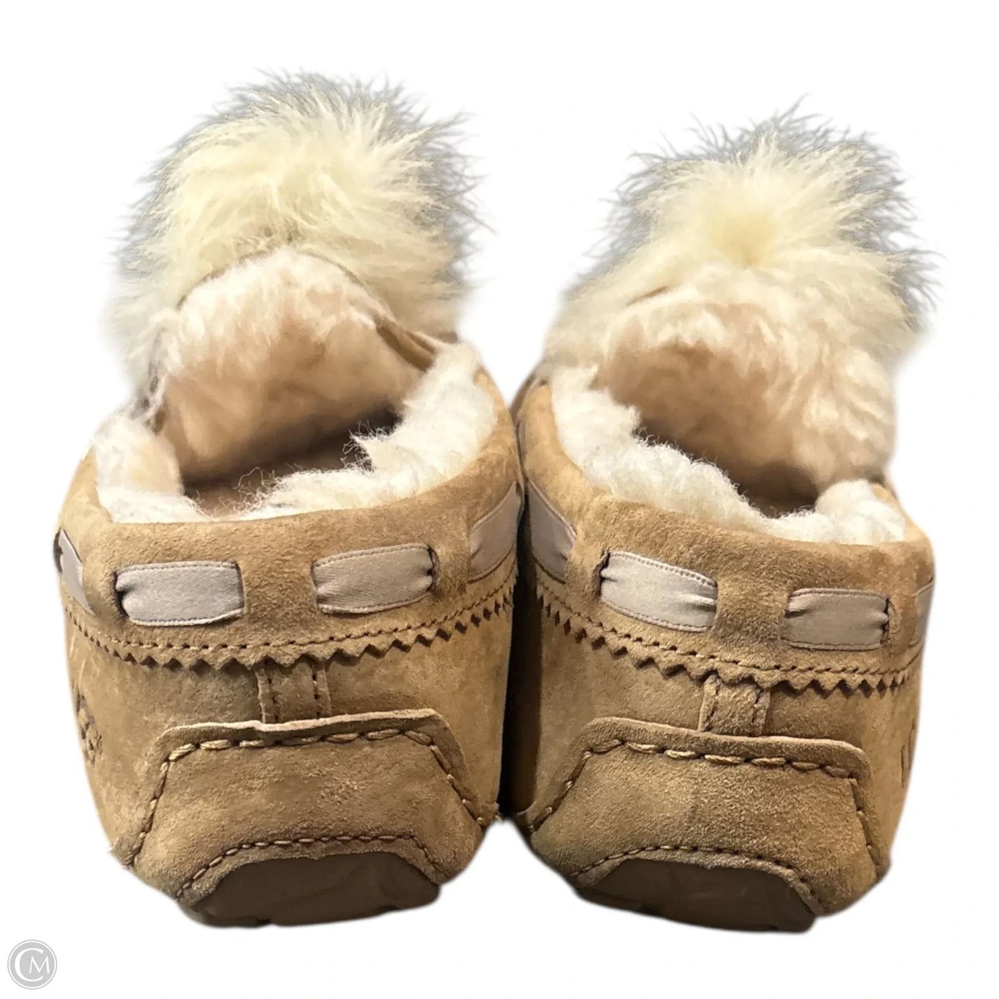 Slippers Designer By Ugg In Tan, Size: 6
