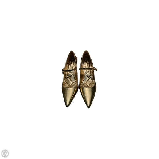 Shoes Heels Stiletto By Kurt Geiger London In Gold, Size: 10