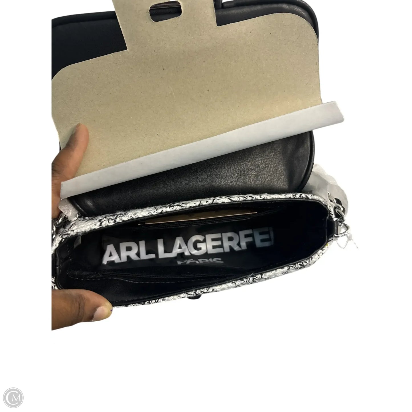 Handbag Designer By Karl Lagerfeld, Size: Medium