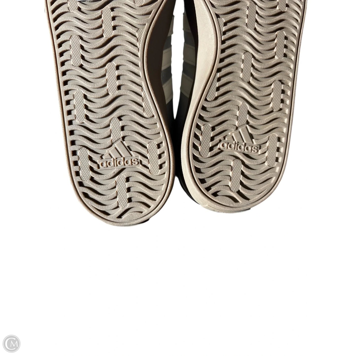 Shoes Sneakers By Adidas In Silver, Size: 6.5